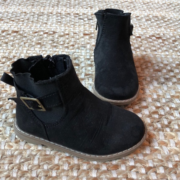toddler black booties